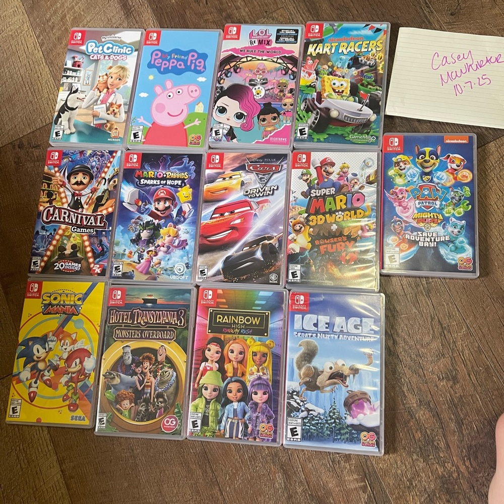 Nintendo Switch Game Bundle - Red, Blue, Multicolor